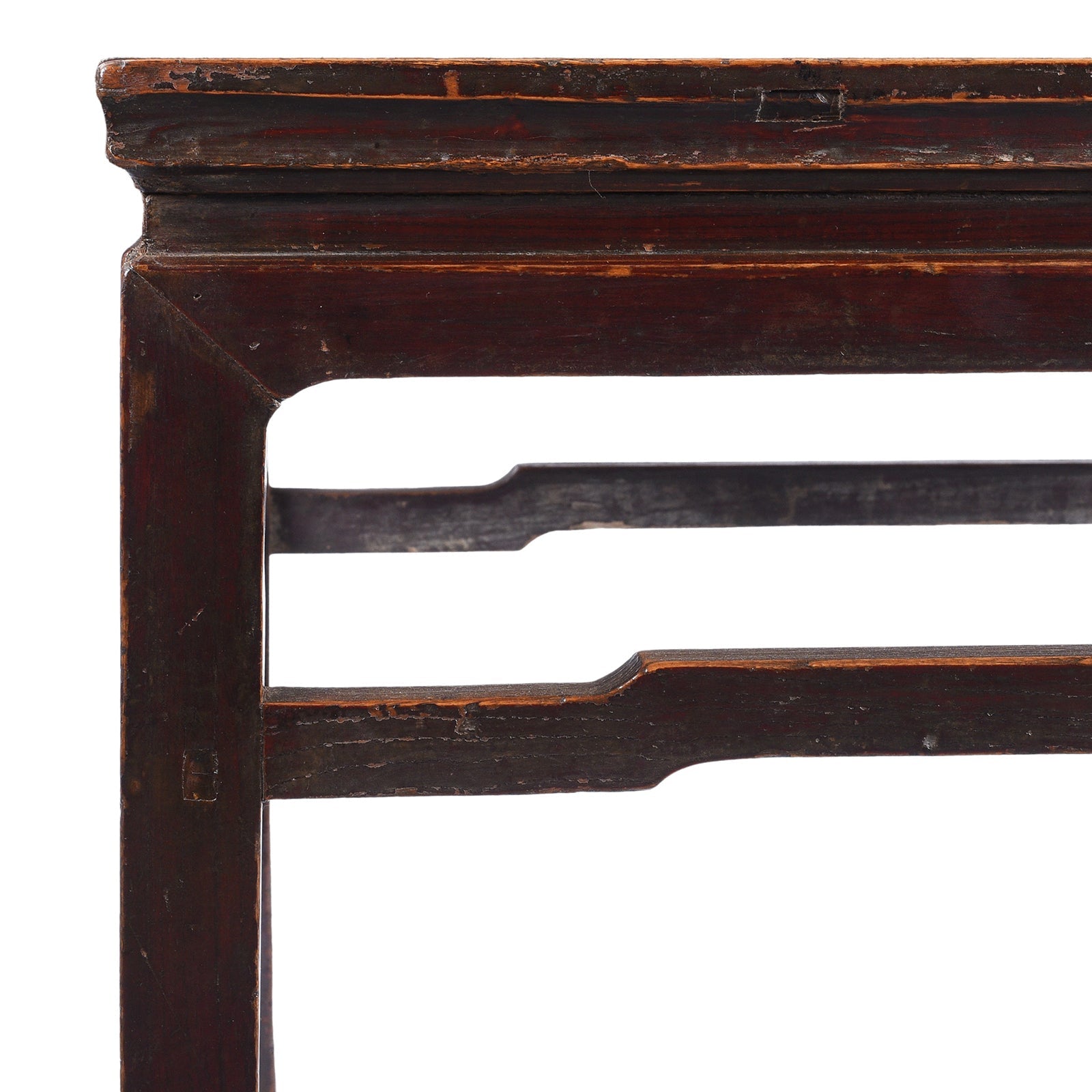 Chinese Elm Square Coffee Table From Shanxi - 19th Century