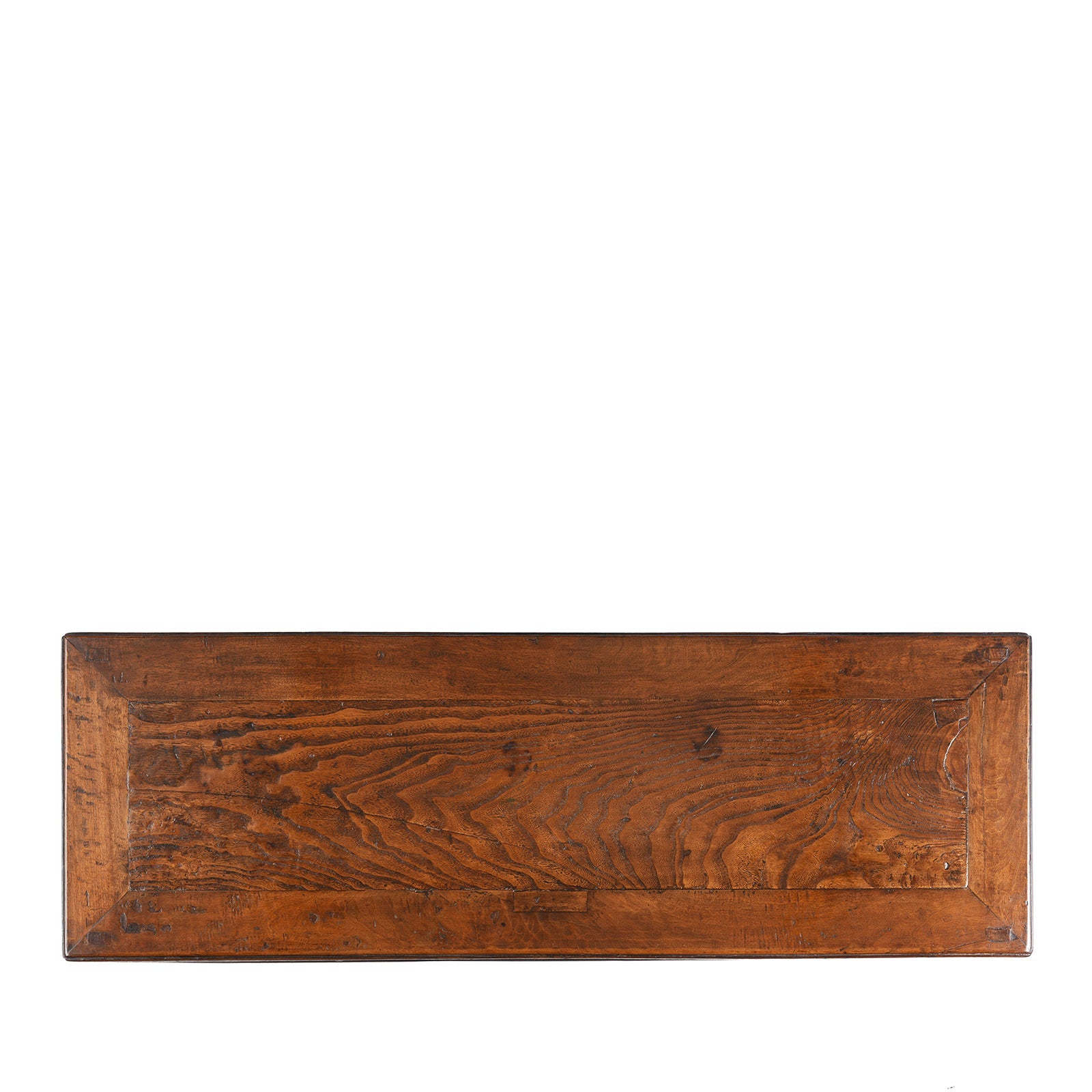 Red Elm Bench / Coffee Table From Jiangsu - 19th Century