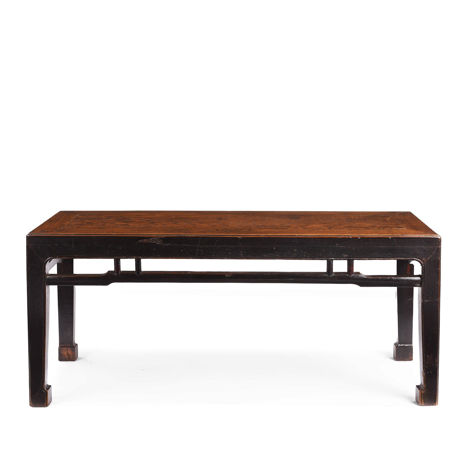 Red Elm Bench / Coffee Table From Jiangsu - 19th Century