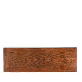Red Elm Bench / Coffee Table From Jiangsu - 19th Century