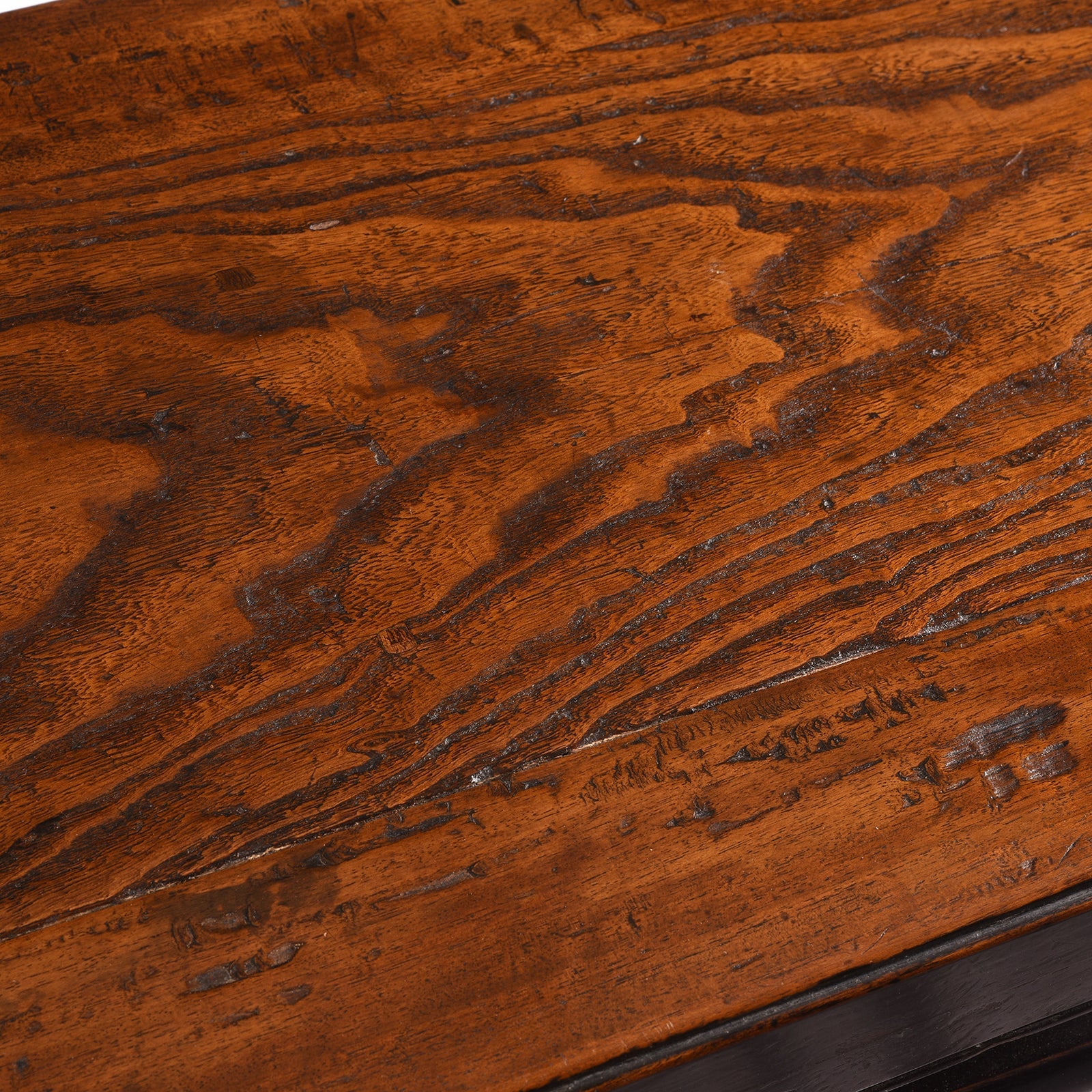 Red Elm Bench / Coffee Table From Jiangsu - 19th Century