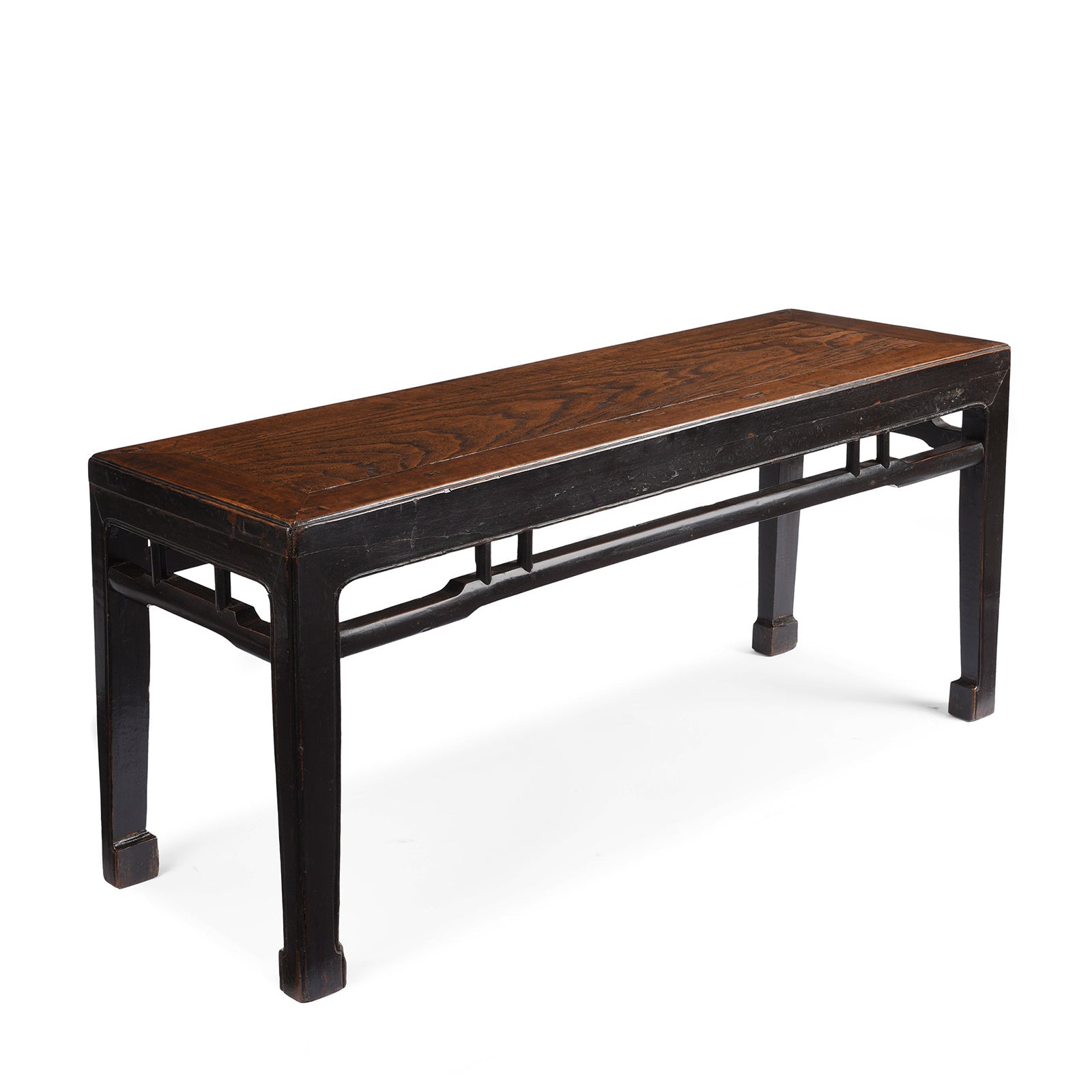 Red Elm Bench / Coffee Table From Jiangsu - 19th Century