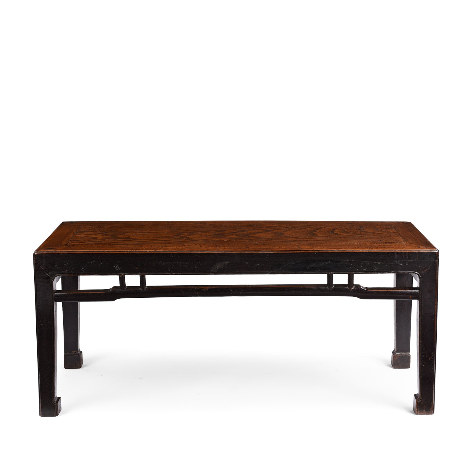 Red Elm Bench / Coffee Table From Jiangsu - 19th Century