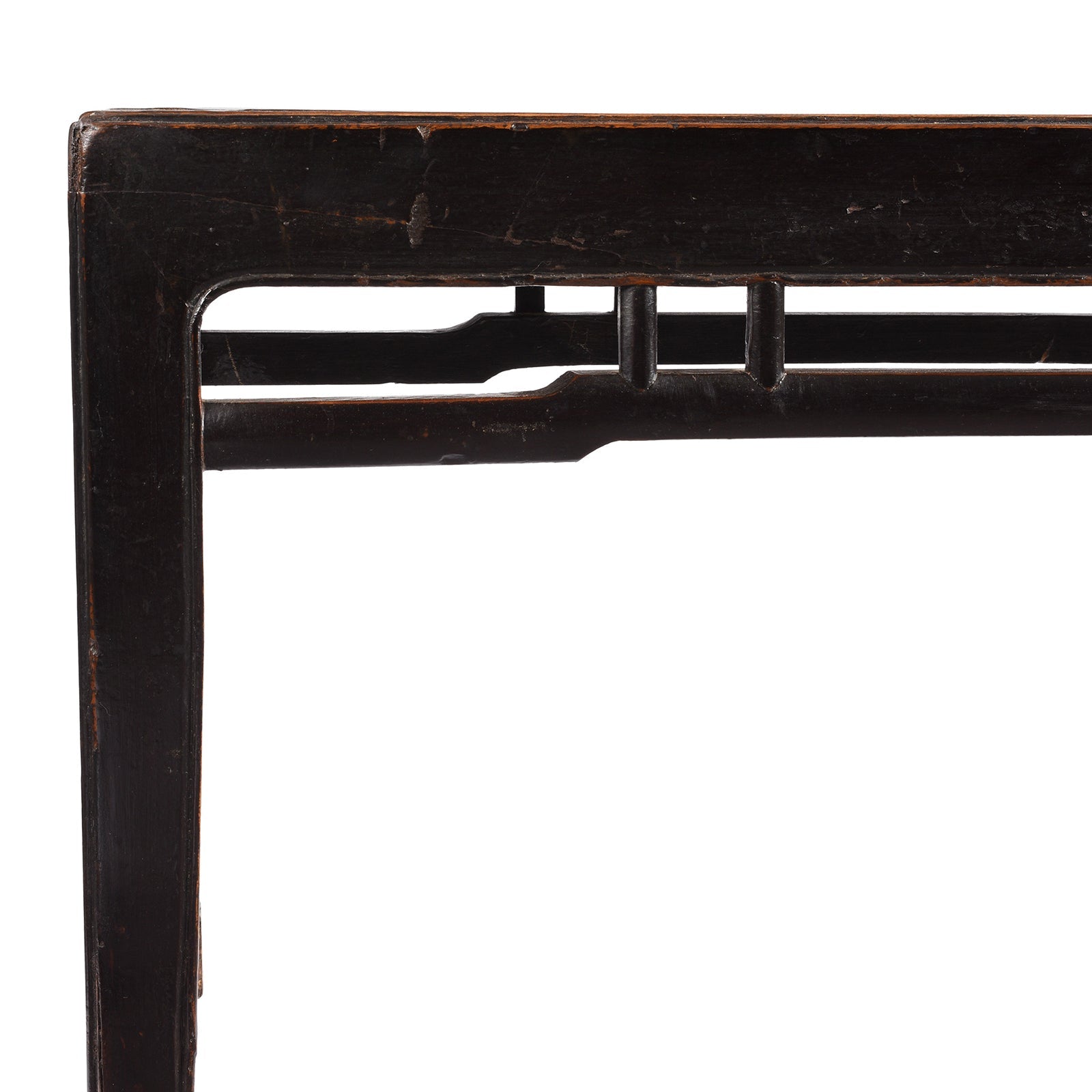 Red Elm Bench / Coffee Table From Jiangsu - 19th Century