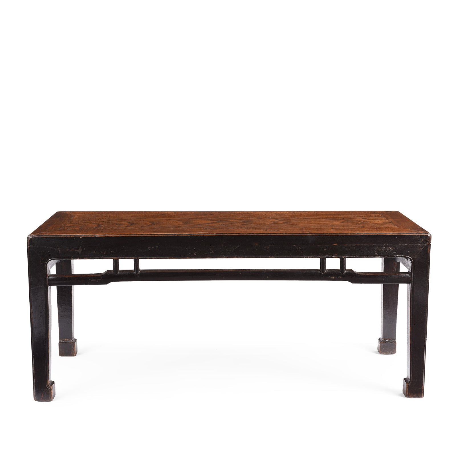 Red Elm Bench / Coffee Table From Jiangsu - 19th Century