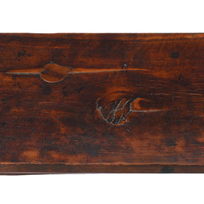 Chinese Walnut Bench From Shanxi - 19th Century