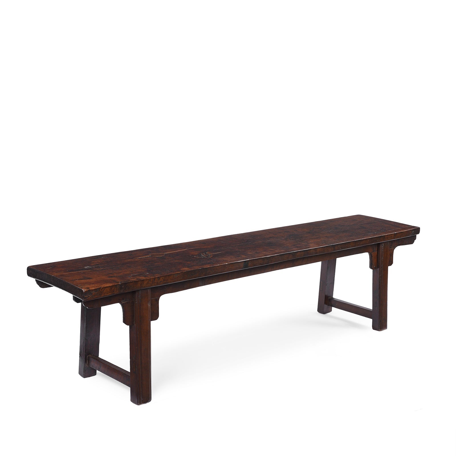 Chinese Walnut Bench From Shanxi - 19th Century