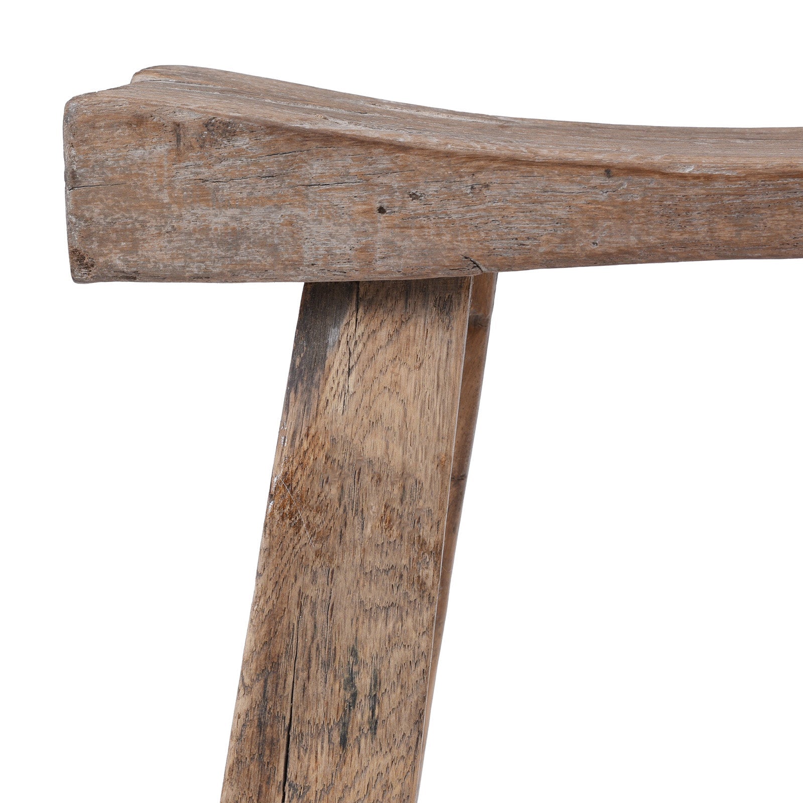 Elm Saddle Stool From Shanxi - 19th Century