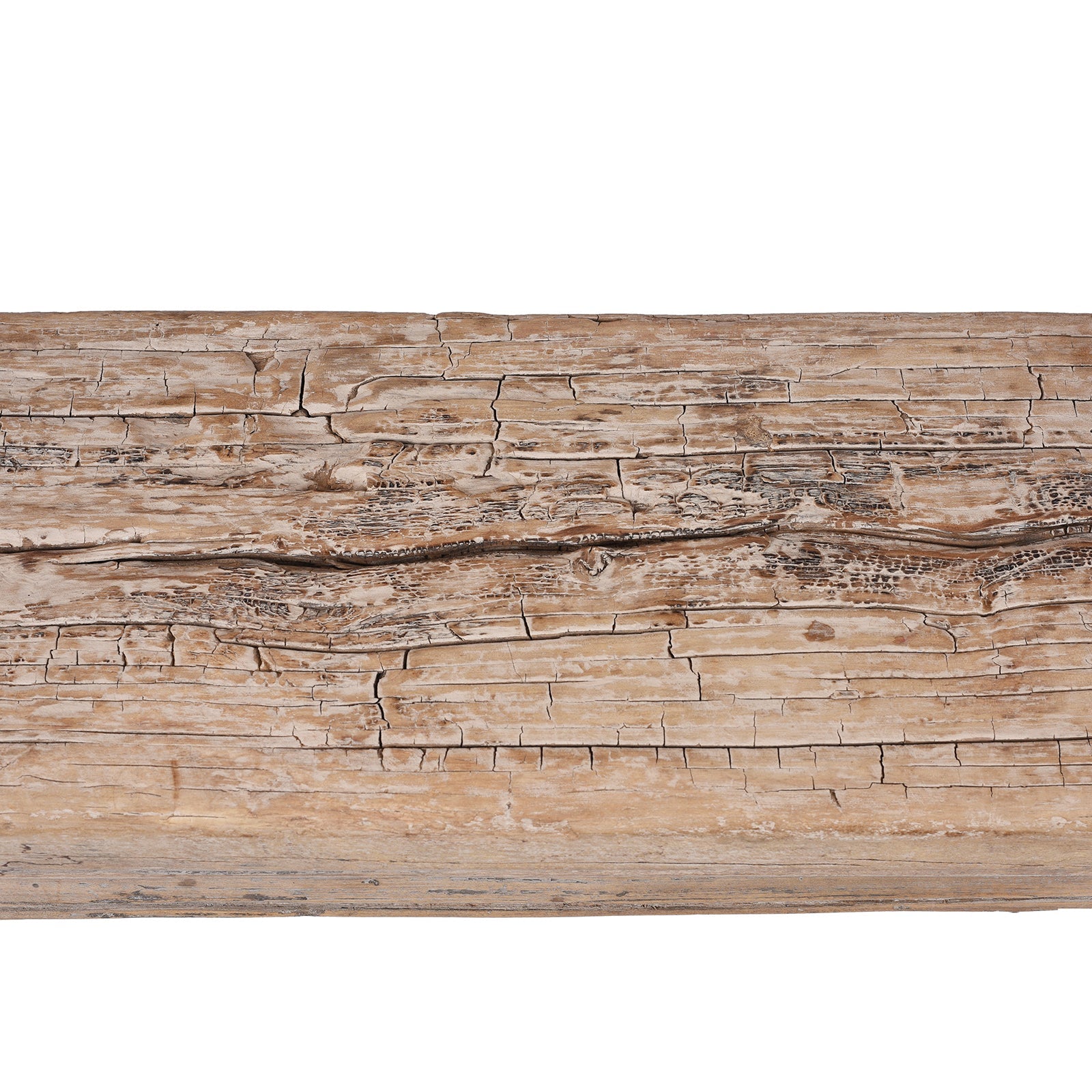 Chinese Elm Spring Bench From Shanxi Province - 19th Century
