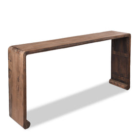 Bleached Rustic Ribbon Console Table
