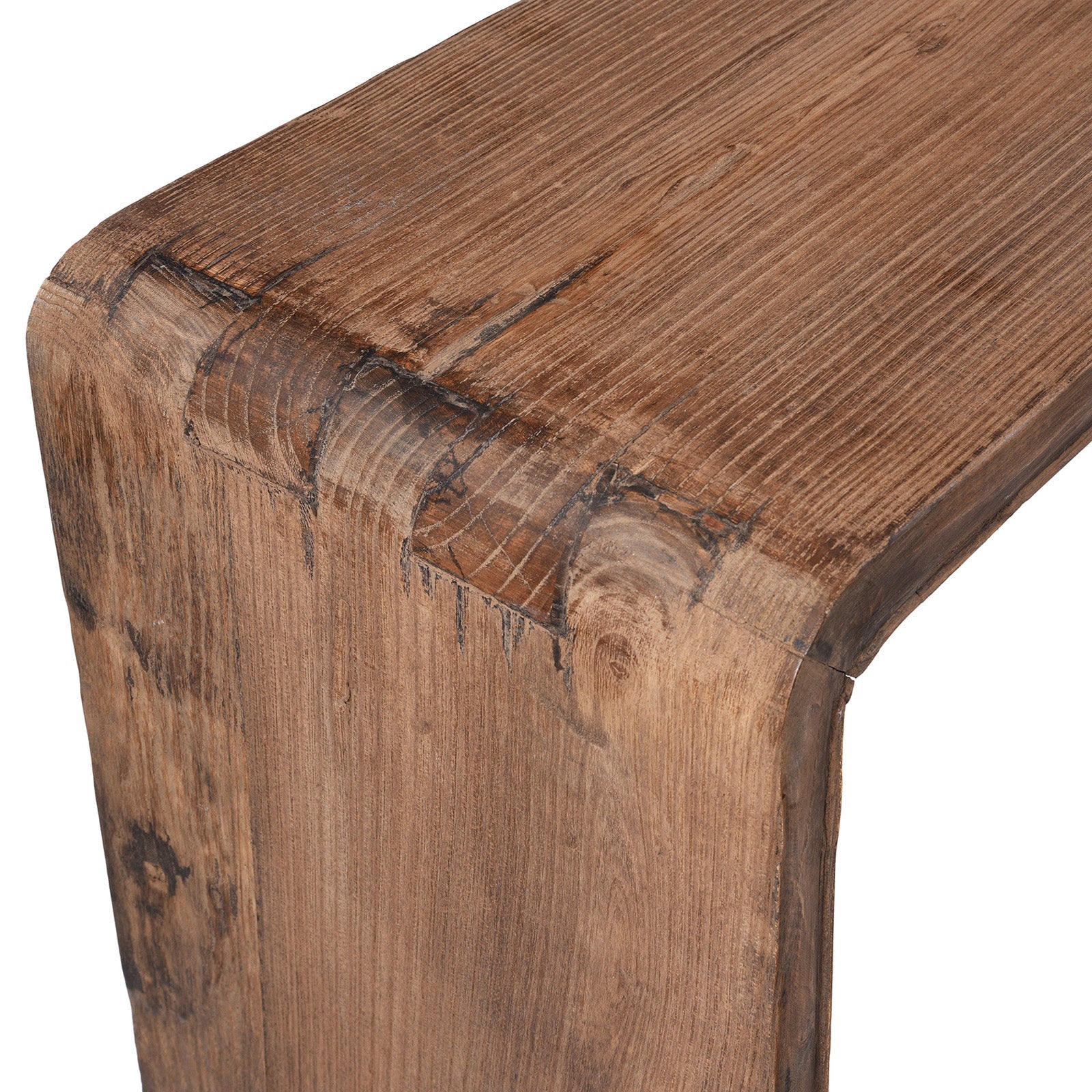 Bleached Rustic Ribbon Console Table