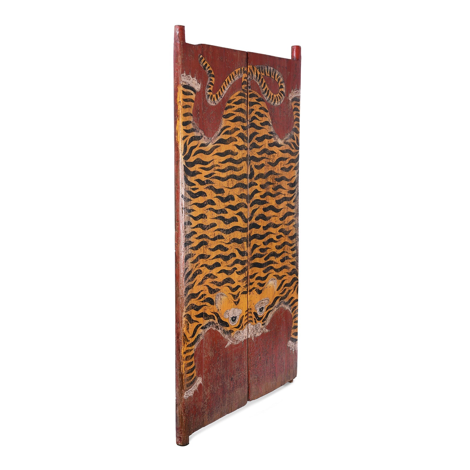 Reproduction Painted Tiger Doors From Qinghai