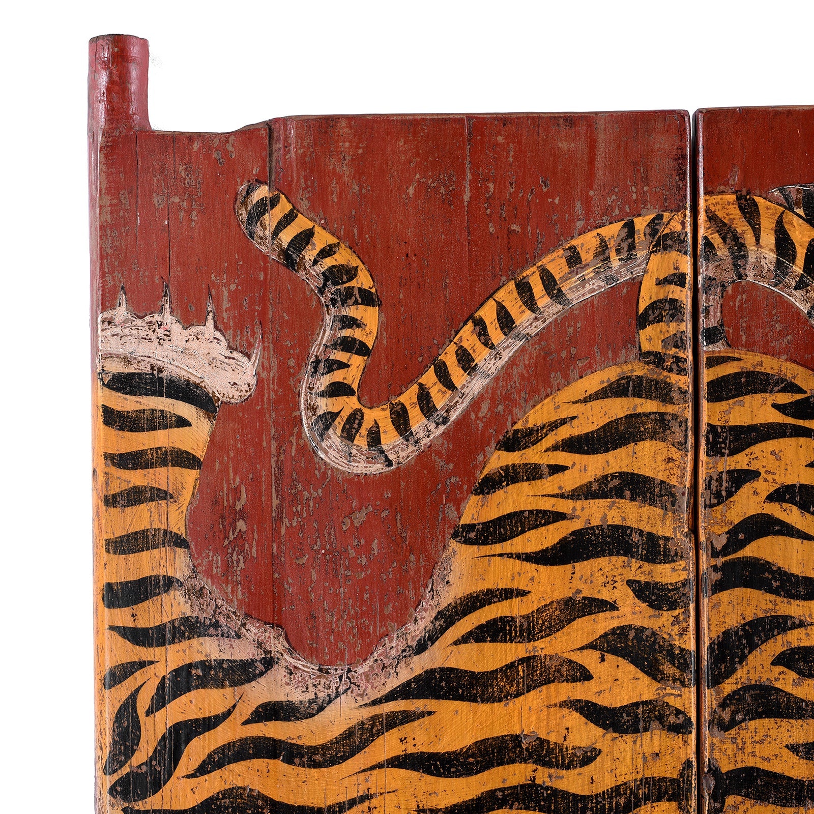 Reproduction Painted Tiger Doors From Qinghai