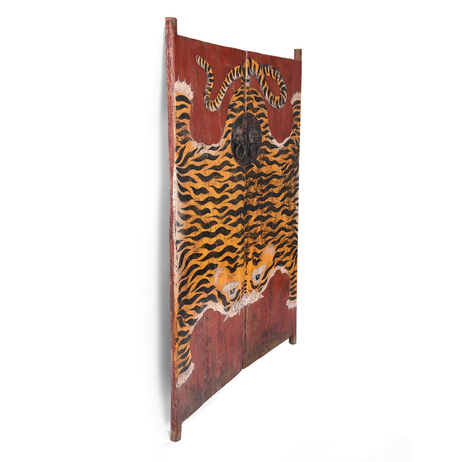 Painted Tiger Doors From Qinghai