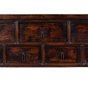 Chinese 7 Drawer Console Table - 19th Century