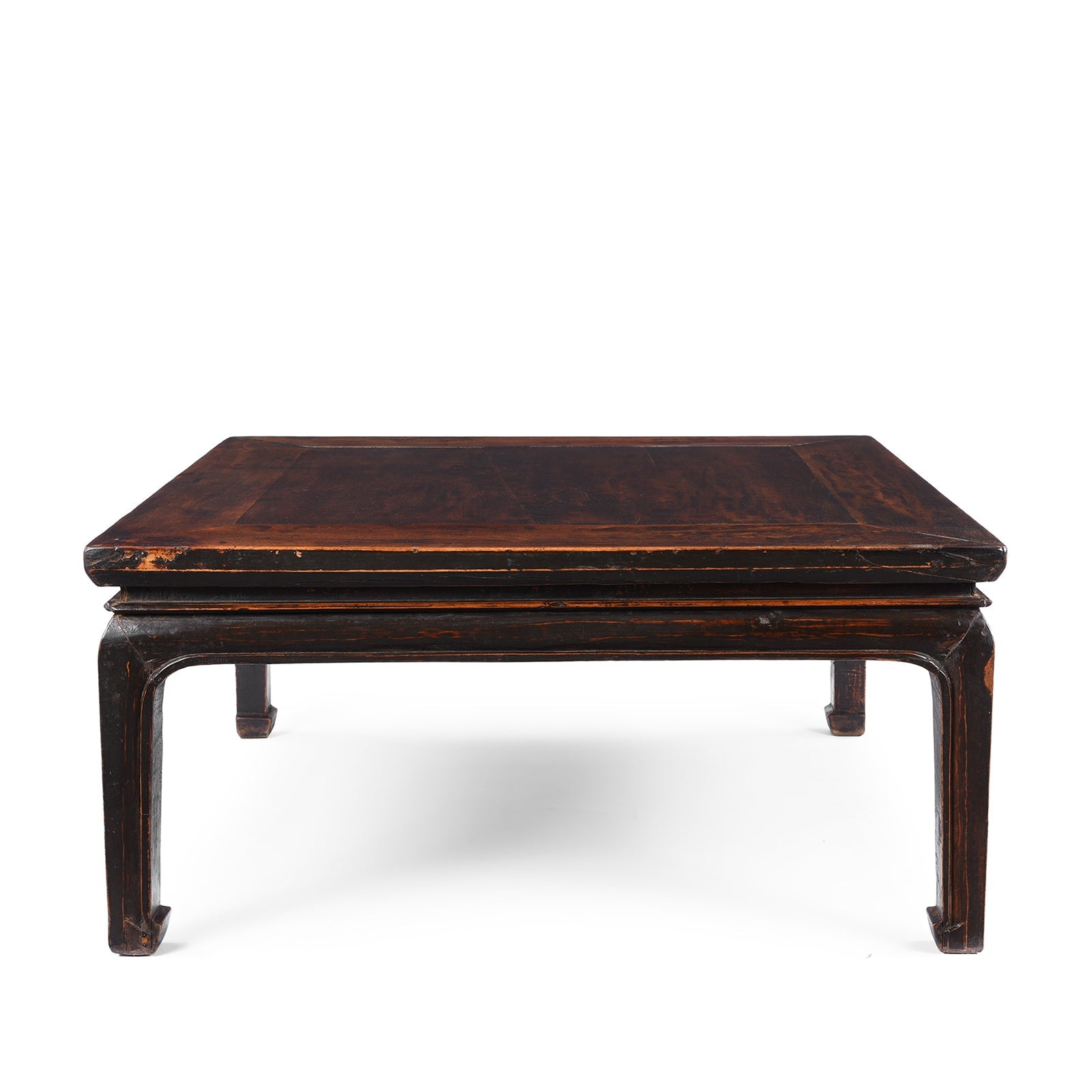 Square Walnut Coffee Table From Shanxi - 19th Century