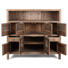 Chinese Elm Kitchen Cabinet From Hebei - 19th Century