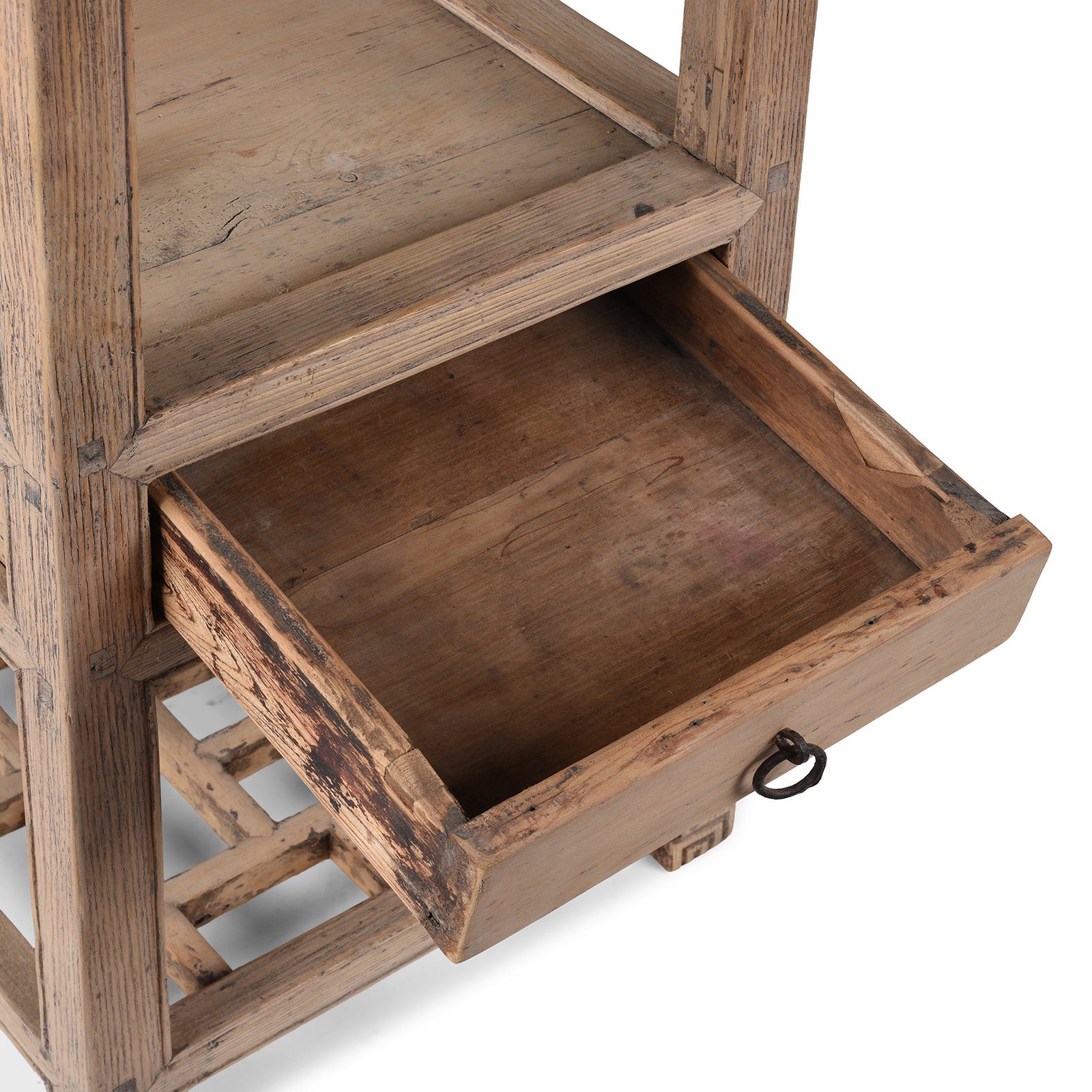 Pine Flower Stand From Tianjin -19th Century