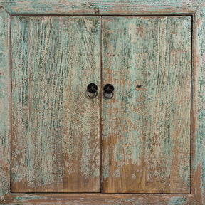 Green Painted Sideboard Made From Old Pine