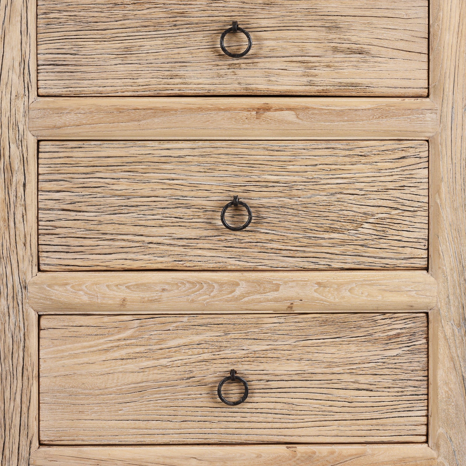Rustic Sunbleached 4 Drawer Tallboy
