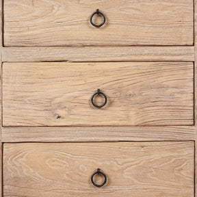 3 Drawer Bedside Cabinet Made From Old Elm