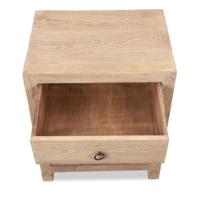 3 Drawer Bedside Cabinet Made From Old Elm