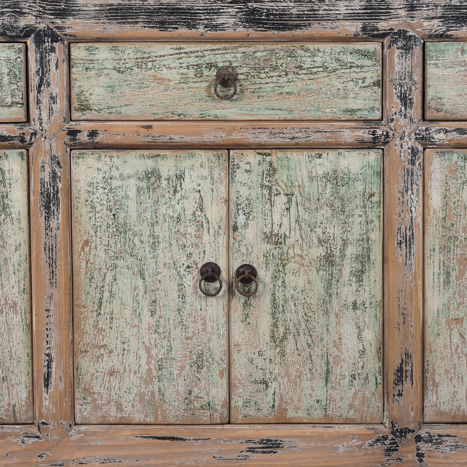 Green & Black Painted Sideboard
