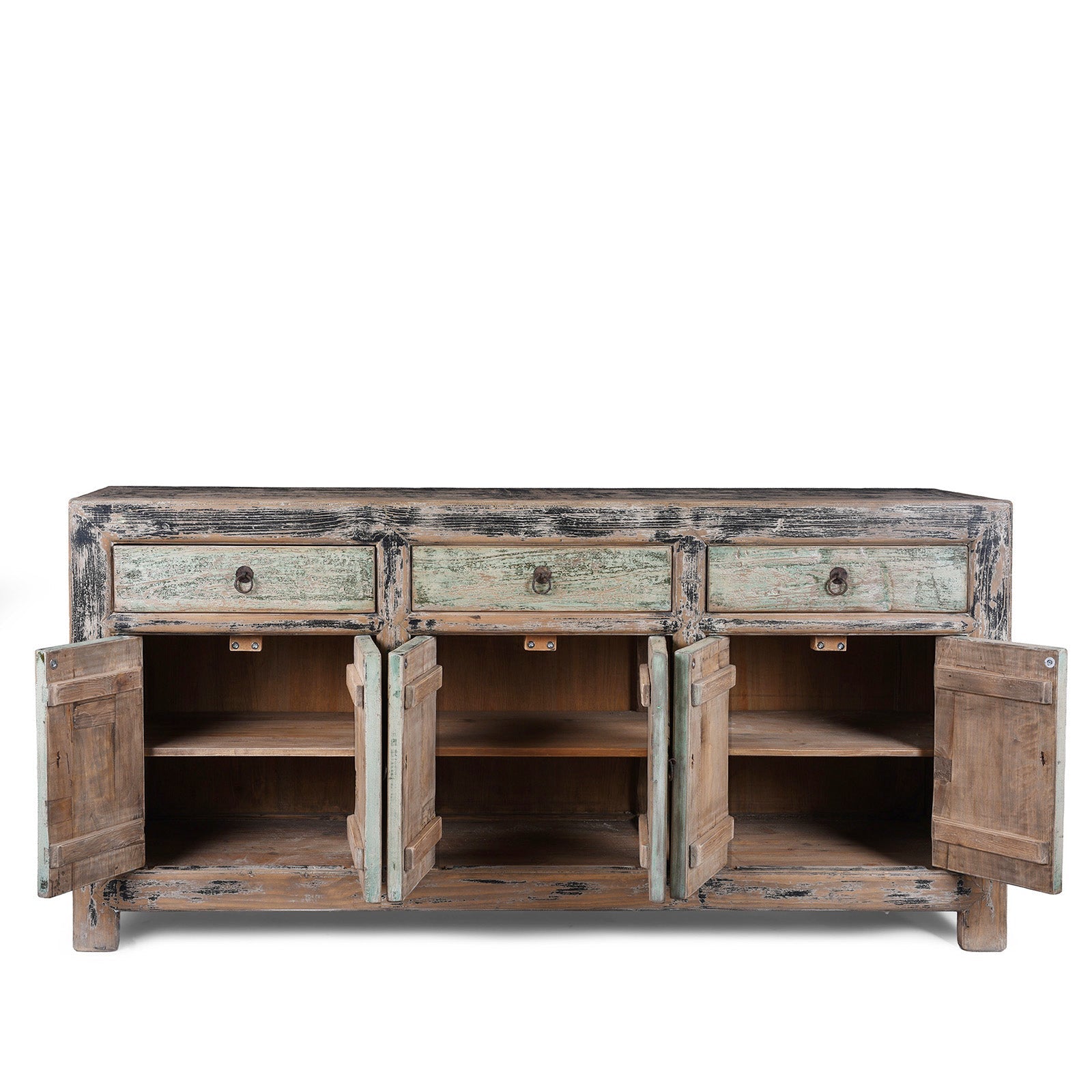 Green & Black Painted Sideboard