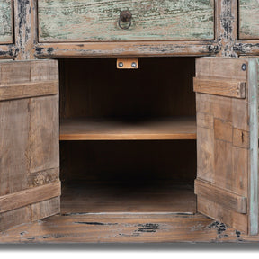 Green & Black Painted Sideboard