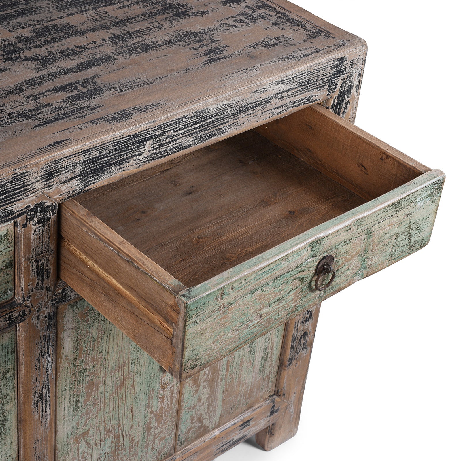 Green & Black Painted Sideboard
