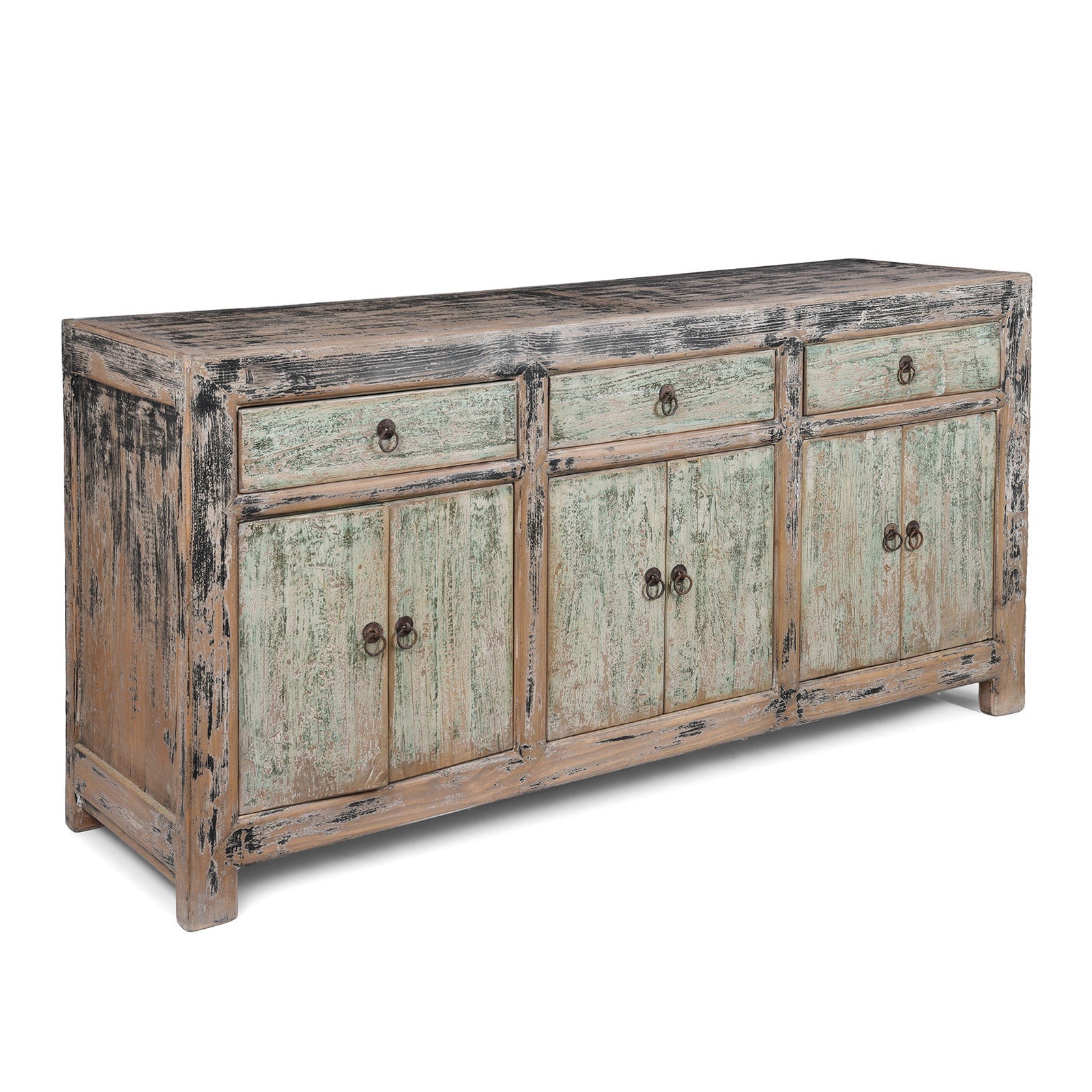 Green & Black Painted Sideboard