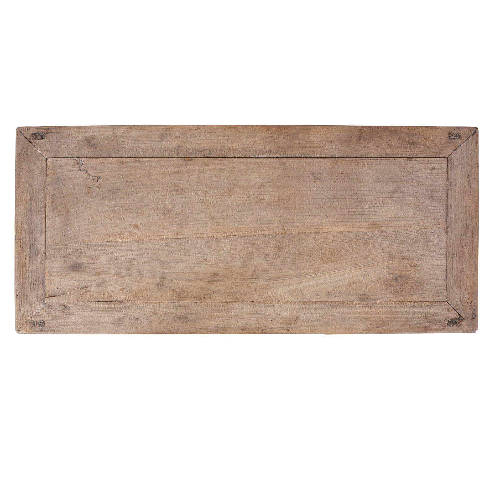 Antique 3 Drawer Bleached Wood Console Table