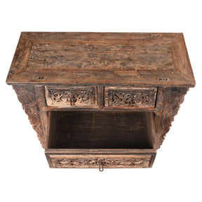 Carved Coffer Table From Shanxi - 19th Century