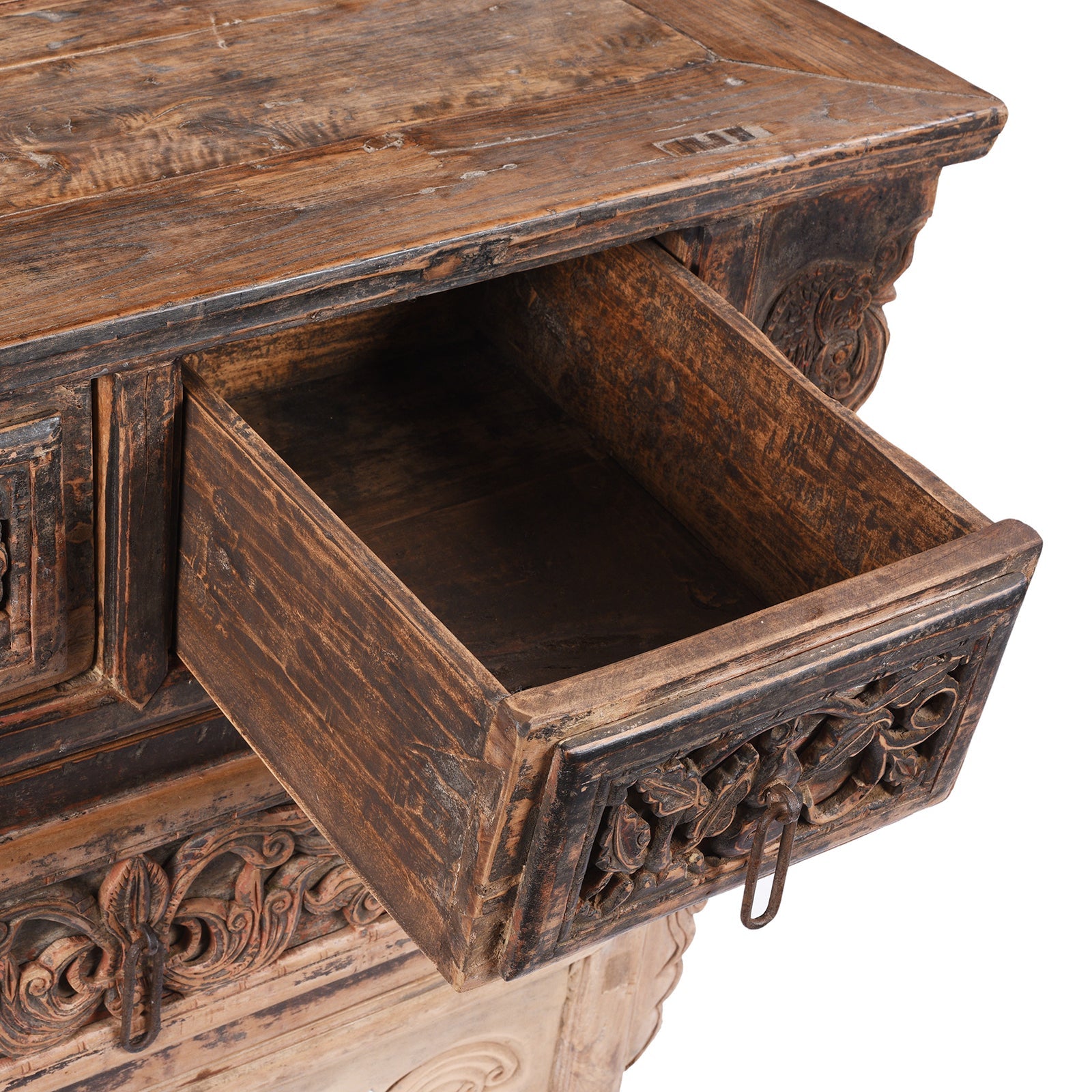 Carved Coffer Table From Shanxi - 19th Century