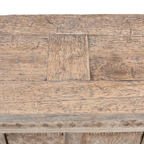 Carved Low Sideboard From Xinjiang - 19th Century