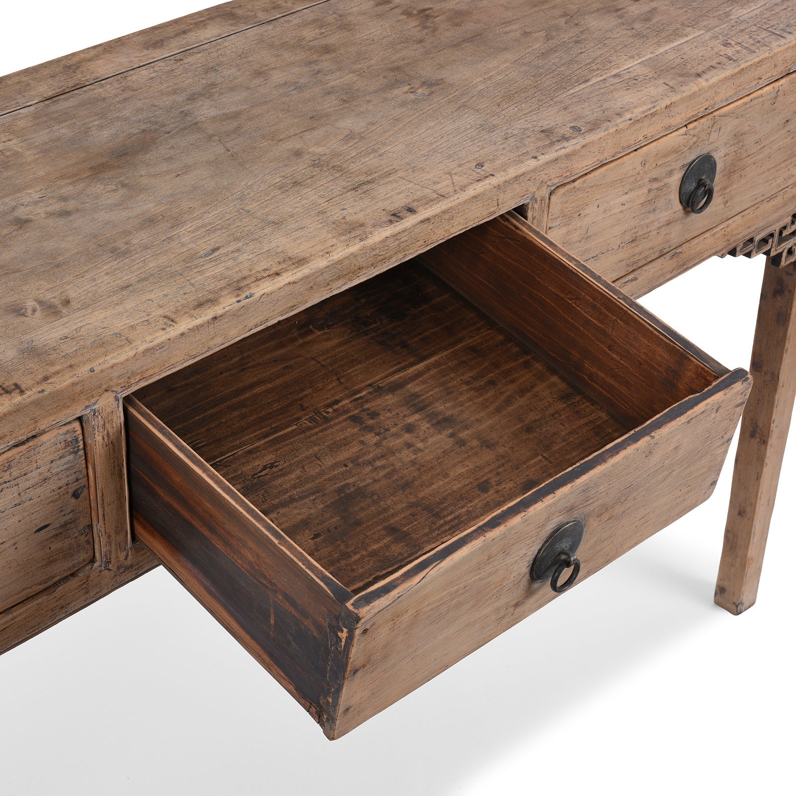 Bleached Console Table From Shanxi - 19th Century