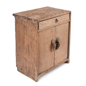 Chinese Bedside Cabinet From Dongbei - Ca 1900