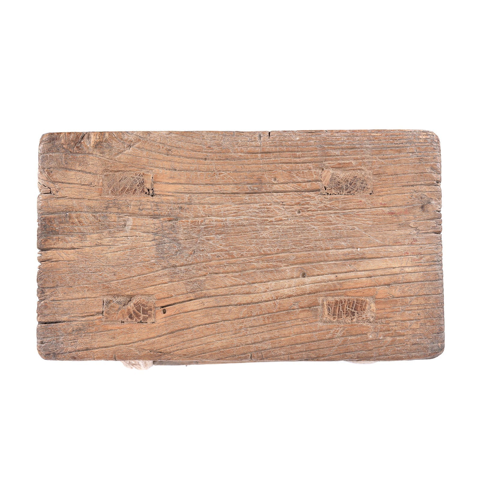 Bleached Elm Farmers Milking Stool - 19th Century