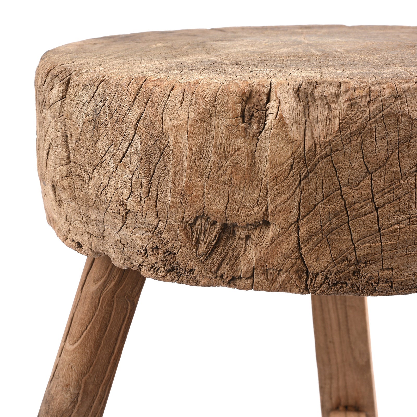 Farmers Chopping Block Stool - Ca 1920