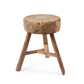 Farmers Chopping Block Stool - Ca 1920