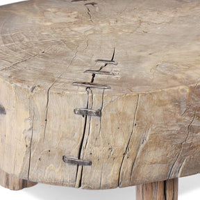 Farmers Chopping Block Coffee Table - Late 19th Century
