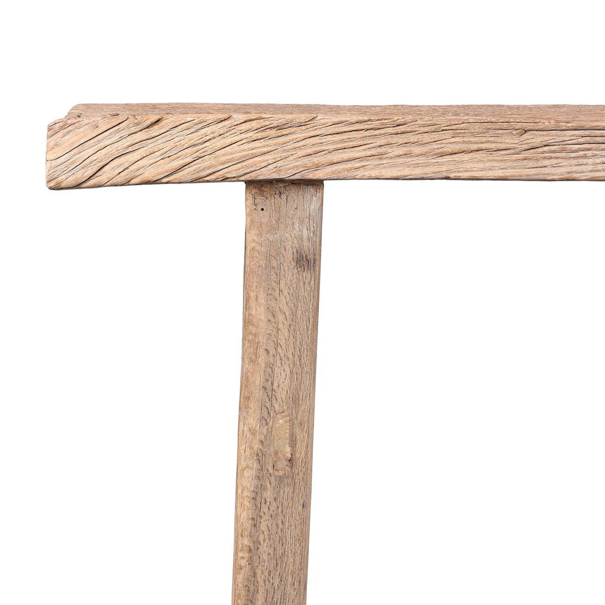 Bleached Reclaimed Elm Farmhouse Console Table