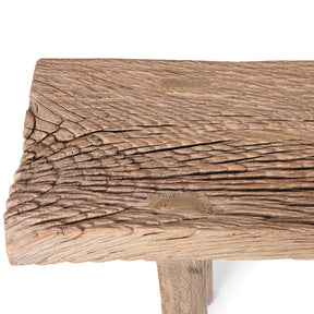 Bleached Reclaimed Elm Farmhouse Console Table
