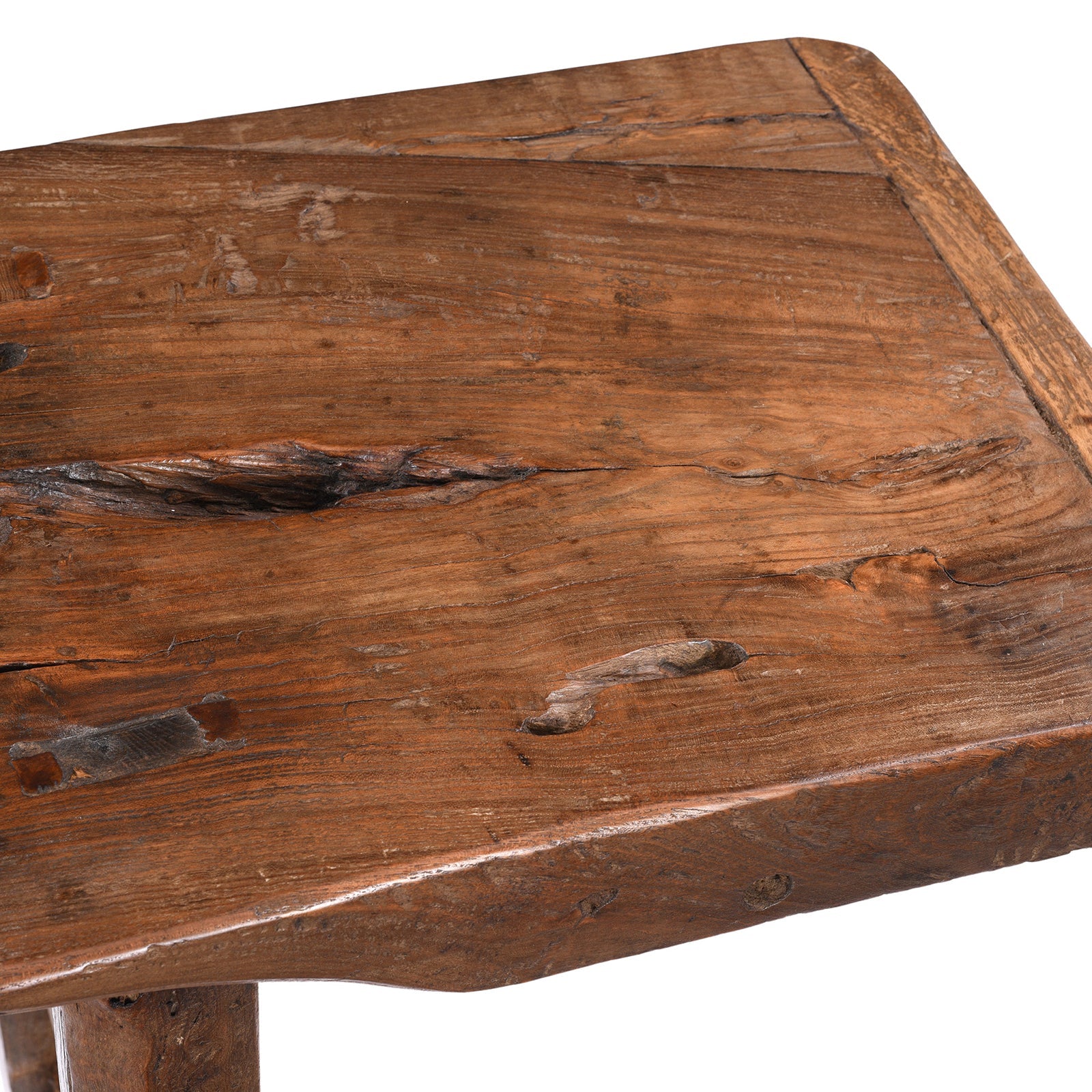 Old Chinese Elm Farmhouse Console Table