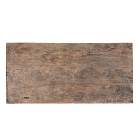 Elm Coffee Table With Drawers From Shandong - 19th Century