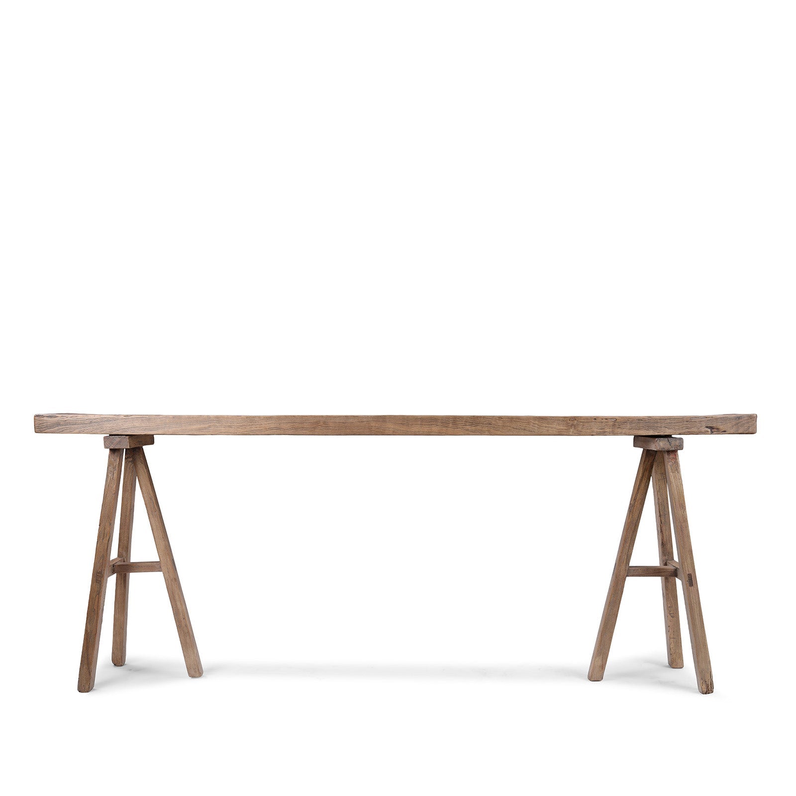 Trestle Console Table Made From Old Walnut