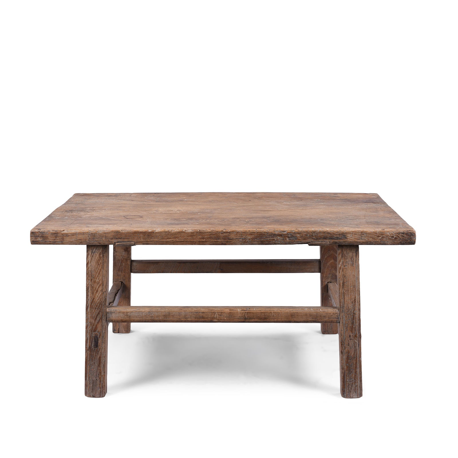 Rustic Elm Coffee Table – Circa 1900