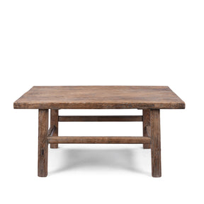 Rustic Elm Coffee Table – Circa 1900