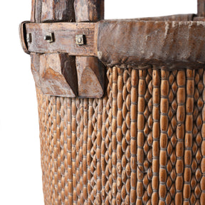 Woven Willow Farmers Vegetable Basket - 1940