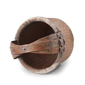 Woven Willow Farmers Vegetable Basket - 1940